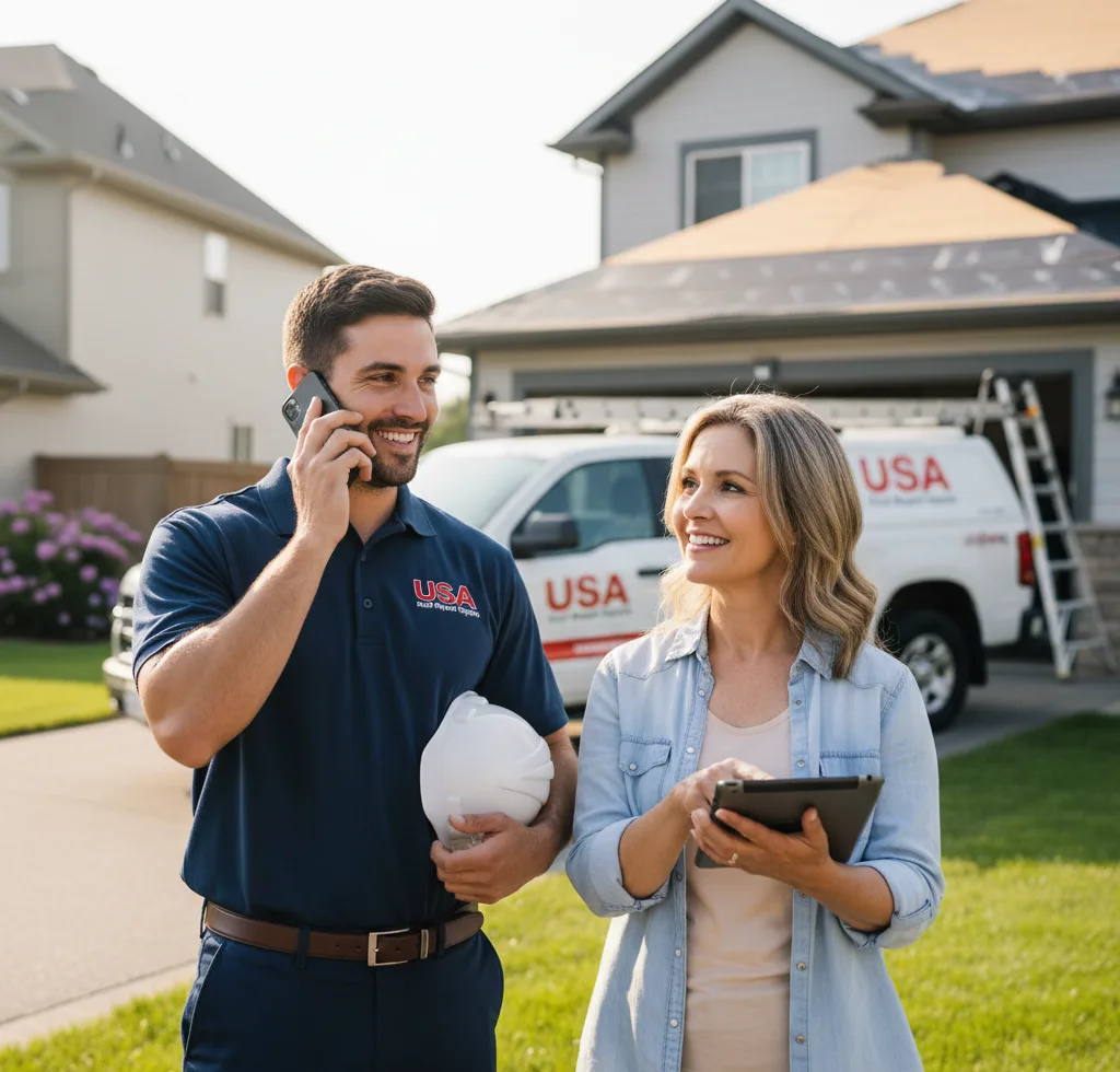 USA Roof Repair Experts customer support in Decker
